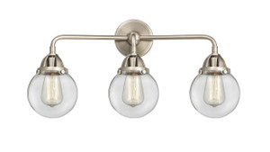 Beacon - 3 Light - 24 inch - Brushed Satin Nickel - Bath Vanity Light (288-3W-SN-G202-6)