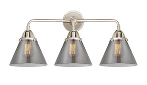 Cone - 3 Light - 26 inch - Polished Nickel - Bath Vanity Light (288-3W-PN-G43)