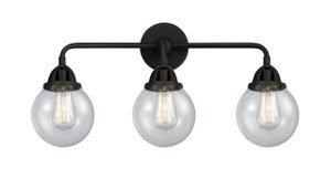 Beacon - 3 Light - 24 inch - Matte Black - Bath Vanity Light (288-3W-BK-G204-6)