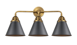 Appalachian - 3 Light - 26 inch - Brushed Brass - Bath Vanity Light (288-3W-BB-M13-BK)
