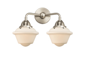 Oxford - 2 Light - 16 inch - Brushed Satin Nickel - Bath Vanity Light (288-2W-SN-G531-LED)