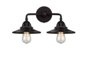 Railroad - 2 Light - 16 inch - Oil Rubbed Bronze - Bath Vanity Light (288-2W-OB-M5-OB-LED)