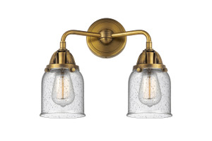 Bell - 2 Light - 13 inch - Brushed Brass - Bath Vanity Light (288-2W-BB-G54)