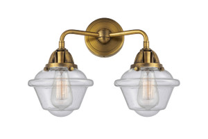 Oxford - 2 Light - 16 inch - Brushed Brass - Bath Vanity Light (288-2W-BB-G534)