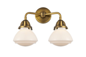 Olean - 2 Light - 15 inch - Brushed Brass - Bath Vanity Light (288-2W-BB-G321)