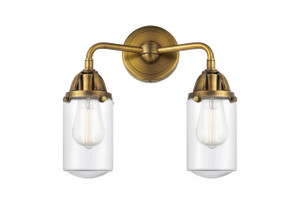 Dover - 2 Light - 13 inch - Brushed Brass - Bath Vanity Light (288-2W-BB-G312-LED)