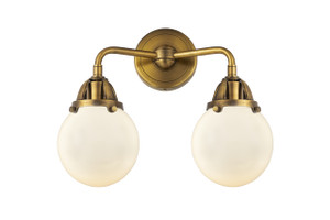 Beacon - 2 Light - 14 inch - Brushed Brass - Bath Vanity Light (288-2W-BB-G201-6)