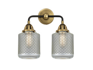 Stanton - 2 Light - 14 inch - Black Antique Brass - Bath Vanity Light (288-2W-BAB-G262-LED)