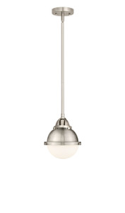 Hampden - 1 Light - 7 inch - Brushed Satin Nickel - Cord hung - Mini Pendant (288-1S-SN-HFS-61-SN)