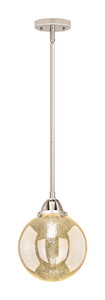 Beacon - 1 Light - 8 inch - Polished Nickel - Cord hung - Mini Pendant (288-1S-PN-G208-8)
