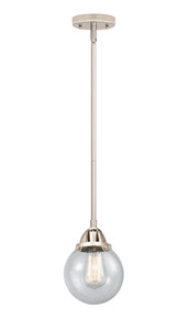 Beacon - 1 Light - 6 inch - Polished Nickel - Cord hung - Mini Pendant (288-1S-PN-G204-6-LED)