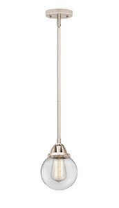 Beacon - 1 Light - 6 inch - Polished Nickel - Cord hung - Mini Pendant (288-1S-PN-G202-6-LED)