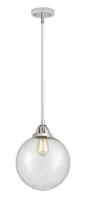 Beacon - 1 Light - 10 inch - Polished Chrome - Cord hung - Mini Pendant (288-1S-PC-G204-10-LED)