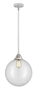 Beacon - 1 Light - 12 inch - Polished Chrome - Cord hung - Mini Pendant (288-1S-PC-G202-12-LED)
