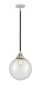 Beacon - 1 Light - 10 inch - Black Polished Nickel - Cord hung - Mini Pendant (288-1S-BPN-G204-10-LED)