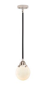 Beacon - 1 Light - 6 inch - Black Polished Nickel - Cord hung - Mini Pendant (288-1S-BPN-G201-6-LED)