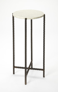 Nigella Round Marble & Metal Accent Table (5245389) Nigella Round Marble & Metal Accent Table (5245389)
