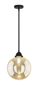 Beacon - 1 Light - 10 inch - Matte Black - Cord hung - Mini Pendant (288-1S-BK-G208-10)