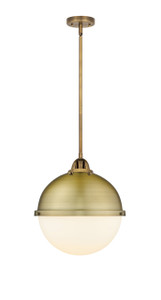 Hampden - 1 Light - 13 inch - Brushed Brass - Cord hung - Pendant (288-1S-BB-HFS-121-BB)