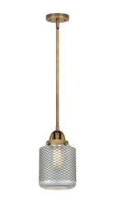 Stanton - 1 Light - 6 inch - Brushed Brass - Cord hung - Mini Pendant (288-1S-BB-G262-LED)