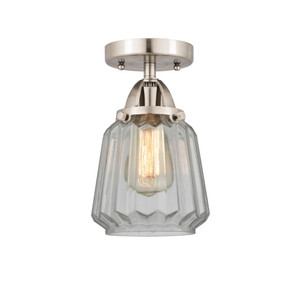 Chatham - 1 Light - 7 inch - Brushed Satin Nickel - Semi-Flush Mount (288-1C-SN-G142-LED)