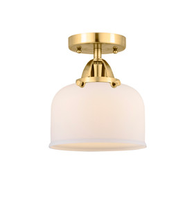 Bell - 1 Light - 8 inch - Satin Gold - Semi-Flush Mount (288-1C-SG-G71-LED)