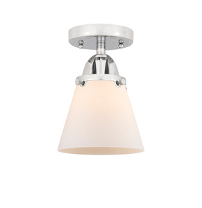 Cone - 1 Light - 6 inch - Polished Chrome - Semi-Flush Mount (288-1C-PC-G61-LED)