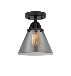 Cone - 1 Light - 8 inch - Matte Black - Semi-Flush Mount (288-1C-BK-G43)