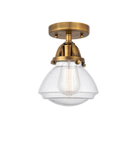 Olean - 1 Light - 7 inch - Brushed Brass - Semi-Flush Mount (288-1C-BB-G324-LED)