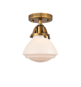 Olean - 1 Light - 7 inch - Brushed Brass - Semi-Flush Mount (288-1C-BB-G321)