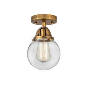 Beacon - 1 Light - 6 inch - Brushed Brass - Semi-Flush Mount (288-1C-BB-G202-6)