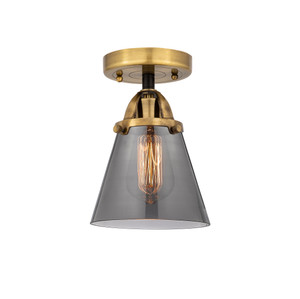 Cone - 1 Light - 6 inch - Black Antique Brass - Semi-Flush Mount (288-1C-BAB-G63)