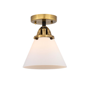 Cone - 1 Light - 8 inch - Black Antique Brass - Semi-Flush Mount (288-1C-BAB-G41)