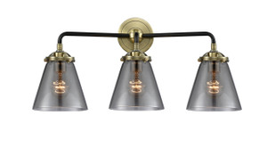 Cone - 3 Light - 24 inch - Black Antique Brass - Bath Vanity Light (284-3W-BAB-G63)