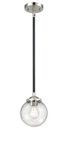 Beacon - 1 Light - 6 inch - Black Polished Nickel - Cord hung - Mini Pendant (284-1S-BPN-G204-6)