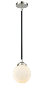 Beacon - 1 Light - 6 inch - Black Polished Nickel - Cord hung - Mini Pendant (284-1S-BPN-G201-6-LED)