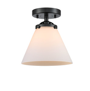 Cone - 1 Light - 8 inch - Oil Rubbed Bronze - Semi-Flush Mount (284-1C-OB-G41-LED)