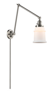 Canton - 1 Light - 6 inch - Brushed Satin Nickel - Swing Arm (238-SN-G181)