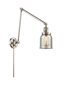 Bell - 1 Light - 8 inch - Polished Nickel - Swing Arm (238-PN-G58-LED)