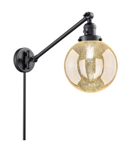 Beacon - 1 Light - 8 inch - Matte Black - Swing Arm (237-BK-G208-8)