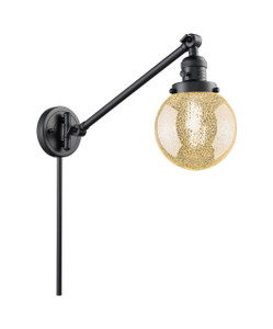 Beacon - 1 Light - 6 inch - Matte Black - Swing Arm (237-BK-G208-6)