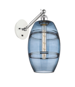 Vaz - 1 Light - 8 inch - White Polished Chrome - Sconce (317-1W-WPC-G557-8BL)