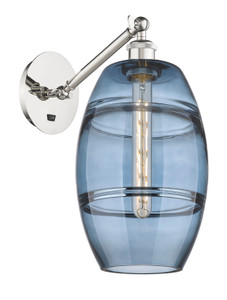 Vaz - 1 Light - 8 inch - Polished Nickel - Sconce (317-1W-PN-G557-8BL)