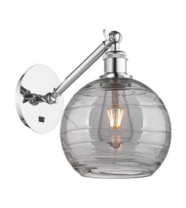 Athens Deco Swirl - 1 Light - 8 inch - Polished Chrome - Sconce (317-1W-PC-G1213-8SM)
