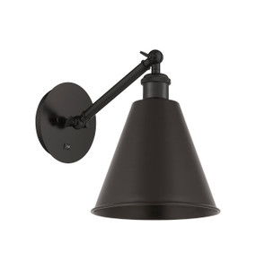 Berkshire - 1 Light - 8 inch - Matte Black - Sconce (317-1W-BK-MBC-8-BK-LED)