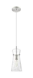 Nicole - 1 Light - 8 inch - Brushed Satin Nickel - Cord hung - Pendant (385-1P-SN-G385-6CL)
