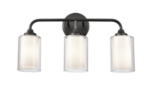 Fairbank - 3 Light - 20 inch - Matte Black - Bath Vanity Light (342-3W-BK-CLW-LED)