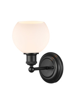 Concord - 1 Light - 6 inch - Matte Black - Sconce (341-1W-BK-G121-6)