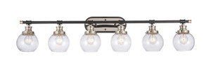 Saybrook - 6 Light - 48 inch - Black Polished Nickel - Bath Vanity Light (340-6W-BPN-G3404-6)