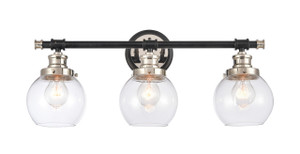 Saybrook - 3 Light - 24 inch - Black Polished Nickel - Bath Vanity Light (340-3W-BPN-G3402-6-LED)